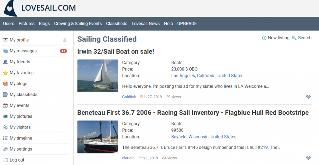 lovesail newsletter spring 2019